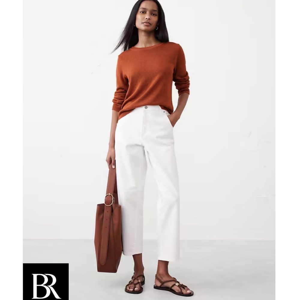 Banana Republic lightweight pullover sweater, XS, Arabian spice